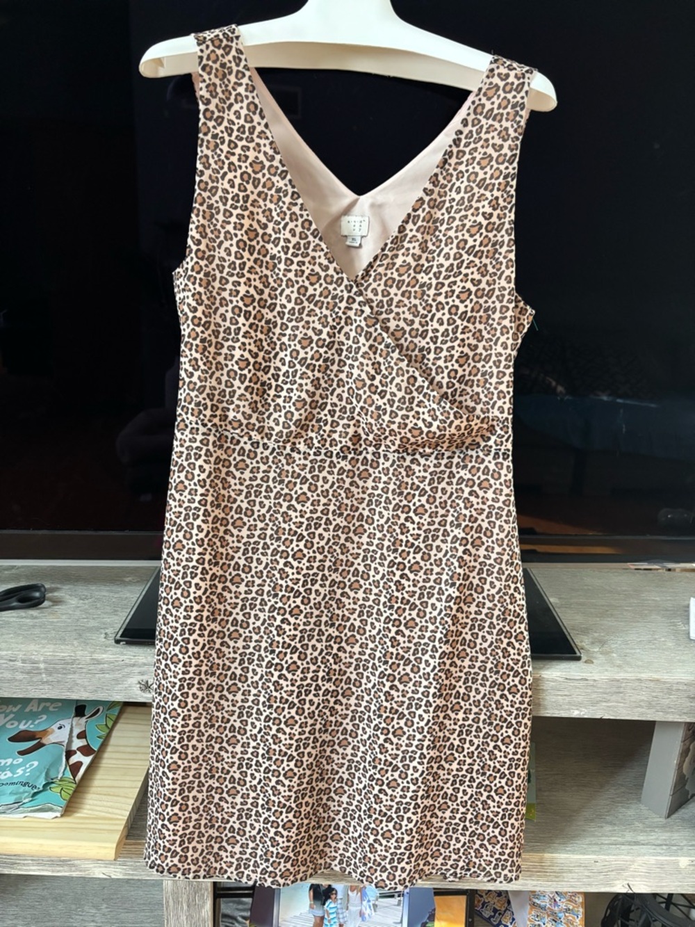 a new day Brown Leopard Print V-Neck Mini Dress - Picture 4 of 11